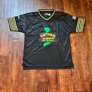 Black Vietnam Veteran Men's Shirt xl Preown
